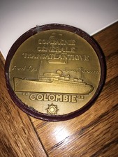 Bronze Medal  Awarded to the Sailors of the "Colombie"