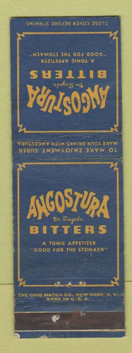 Matchbook cover angostura - cover,