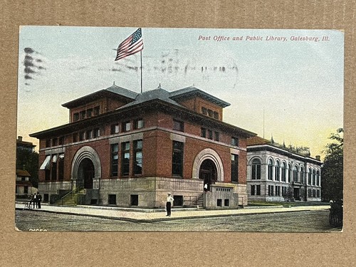 Postcard galesburg illinois - galesburg,