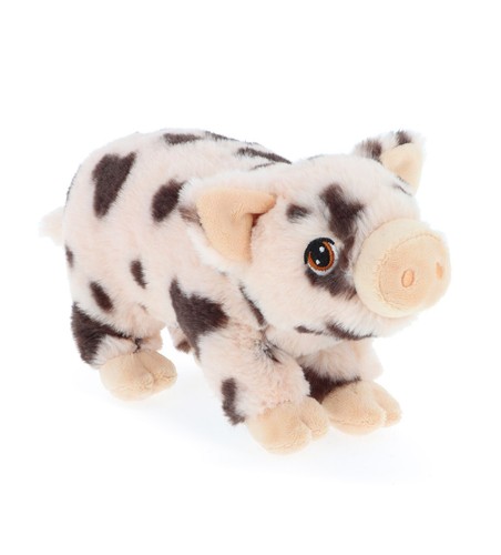 Spotty pig plush toy 18cm - pig,
