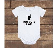 Yoda Too Cute I Am Star Wars