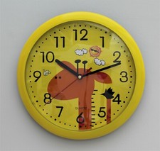 Wall Clock Childrens Kids Animal giraffe Design Bedroom Play Room Time 10"