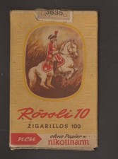 CIGARETTE PACKET-HARD- Rossli cigarillos, 10, Germany -#