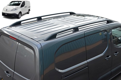 Black aluminium roof rack - black,