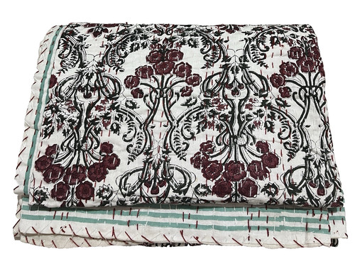 Indian kantha quilt - indian,