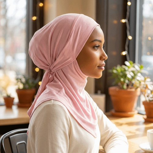 Solid color hijab cap full - cap,