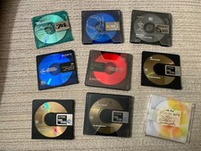 Job Lot Of 9 X Used Recordable Mini Discs - Sony TDK Memorex 5 X 74min 4 X 80min