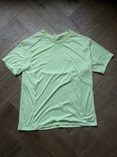 Decathlon Kalenji Men’s Hi Vis T-shirt Running XL Yellow Shirt Short Sleeve