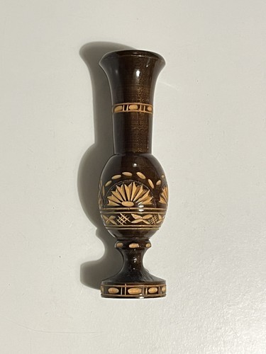 Vintage wooden vase hand - vintage,