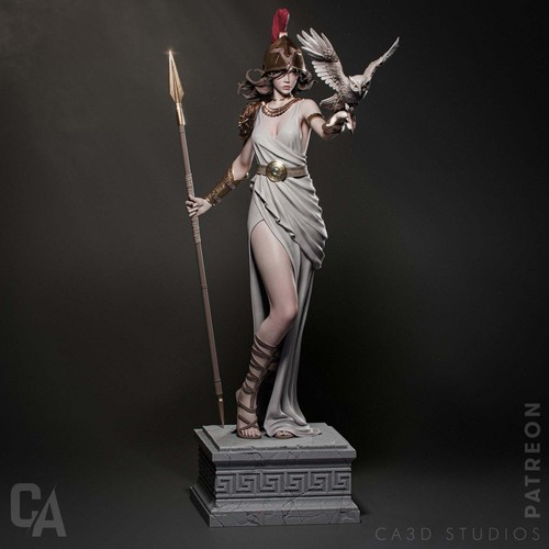 Athena printed statue - athena,