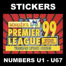 Merlin's Premier League 1999 Transfer Update Football Stickers