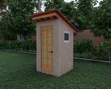 4x4’ Outhouse Wood