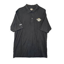 Magners Irish Cider Polo Shirt Mens Medium Black Short Sleeve Collared Logo *Rea