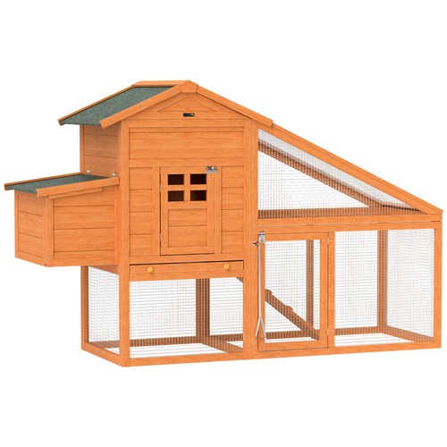 Pawhut wooden chicken coop - pawhut,