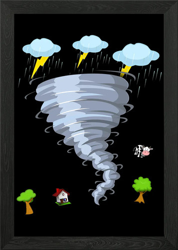 Storm tornado hurricane framed - storm,