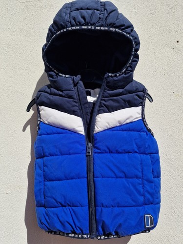 Next blue navy padded hooded - ,