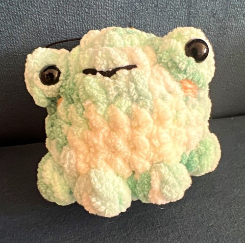Plush animal frog - animal, keyring