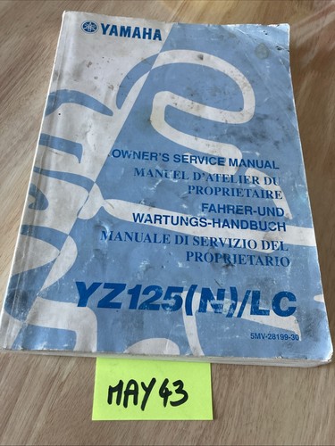 Yamaha yz125 2001 - yamaha, manual
