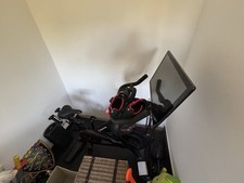 Peloton Bike (PLTN-RB1V1) 2019 – Great Condition – Mat, Weights & Shoes Included