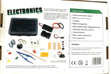 Electronics Fun Kit - no soldering iron needed - LEDs, bulbs, transistors