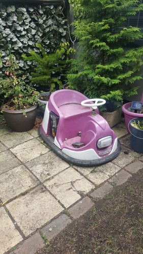 Vintage fairground bumper car - bumper,