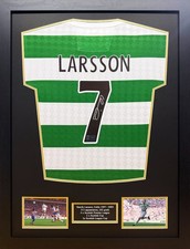 FRAMED HENRIK LARSSON SIGNED