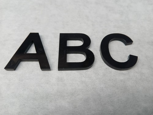 Acrylic black letters - acrylic,