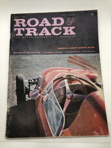 Road and track magazine - track, april
