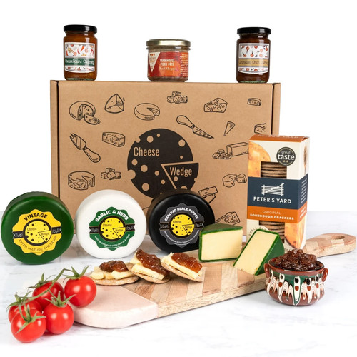 Luxury cheese pate hamper - cheese, &