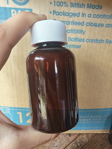 Medicine amber plastic bottles - medicine,