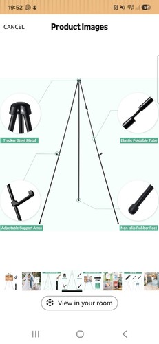 Portable easel ohuhu - easel:, 63''