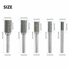 5Pcs 1/4 Inch Double Cut