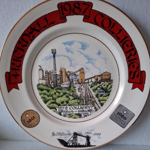 Vintage coal mining plate