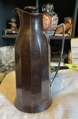 Bakelite thermos jug - thermos, brown