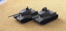 20mm 1/72 WW2 Italeri 2x T34/85 with Orion crew figs. Needs finishing. L3