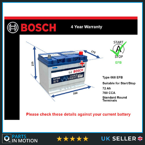 Efb car battery s4e41 - s4e41, bosch