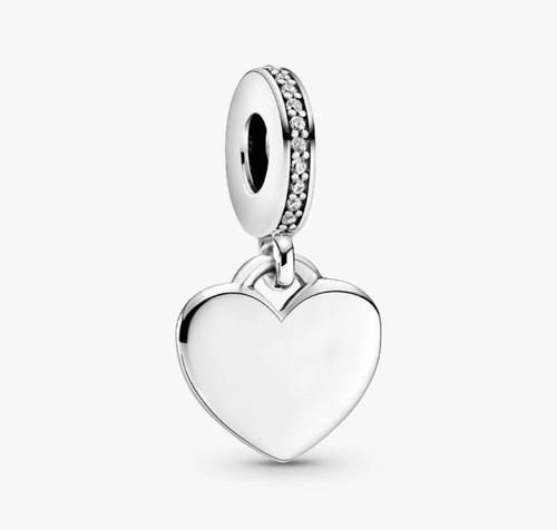 Pandora engravable heart tag - pandora,