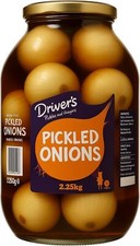 Driver’s Pickled Onions Traditional Pub Style Jar 2.25kg - Long Expiry Dates