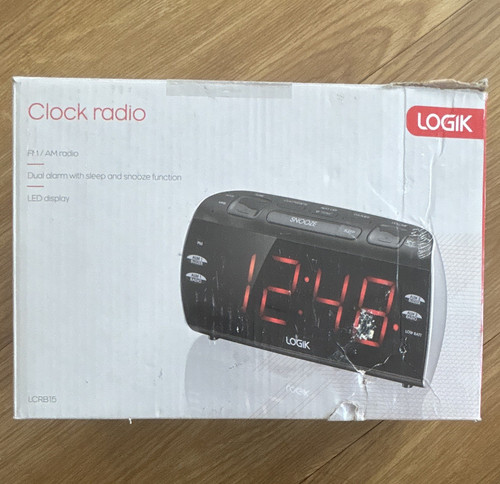 Logik lcrb15 clock radio - clock, am/fm