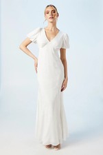 Oasis Womens Maxi Dress Ivory