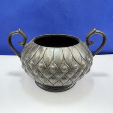 Pewter Sugar Bowl Antique