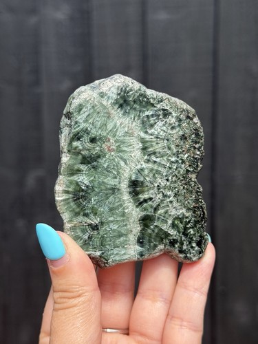 Rare seraphinite slab slice - rare,
