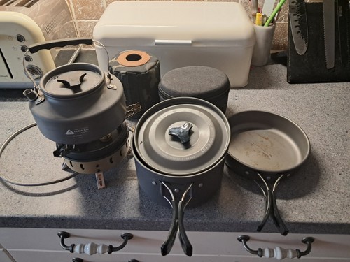 Fishing camping cookware gas - camping,