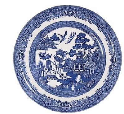 Churchill blue willow set 6 - set, of