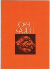 1978 Opel Kadett brochure: Kadett C saloon, coupé & estate car + City hatchback