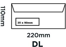 WHITE ENVELOPES DL SELF SEAL