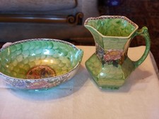 Maling Pottery Peony Rose Jug