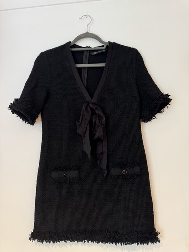 Zara woman black tweed boucle - woman,