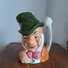 Vintage Artone Mr Micawber Toby Jug Hand Painted 4.5 Inches In Height 