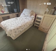 Adjustable Electric Bed with Massage Mattress Single